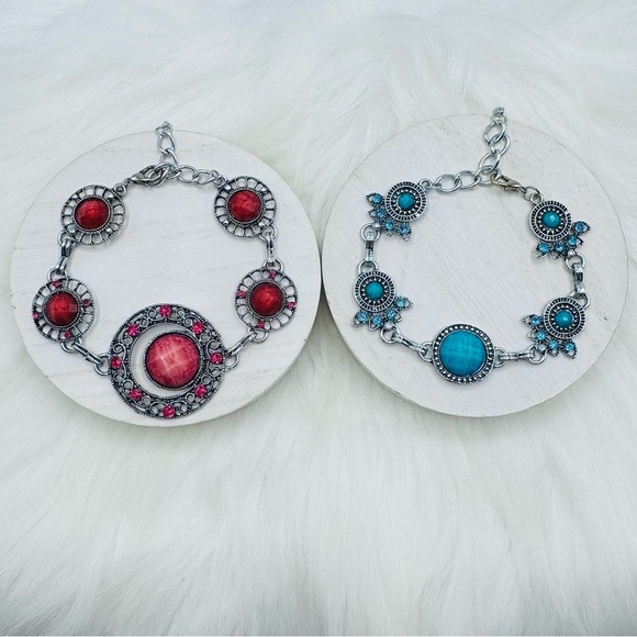 Fashion Statement Bracelets Floral Beaded Design - Picture 1 of 5
